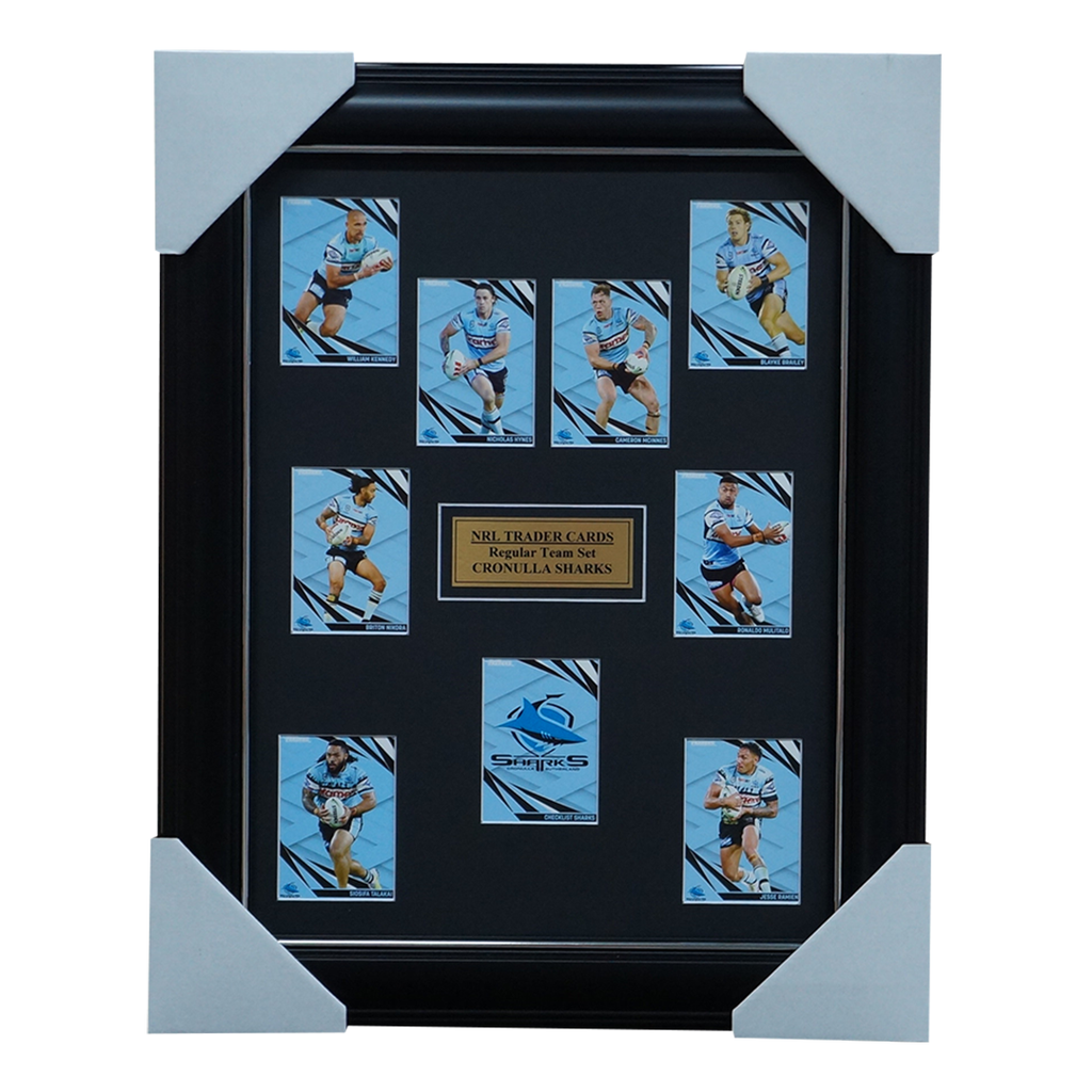 2024 NRL Traders Cards Cronulla Sharks Team Set Framed - 5802