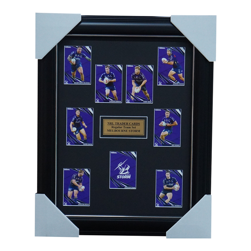 2024 NRL Traders Cards Melbourne Storm Team Set Framed - 5793