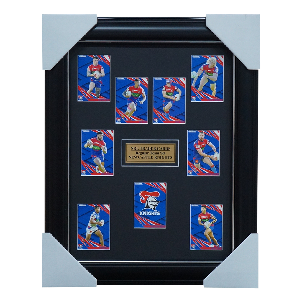 2024 NRL Traders Cards Newcastle Knights Team Set Framed - 5795