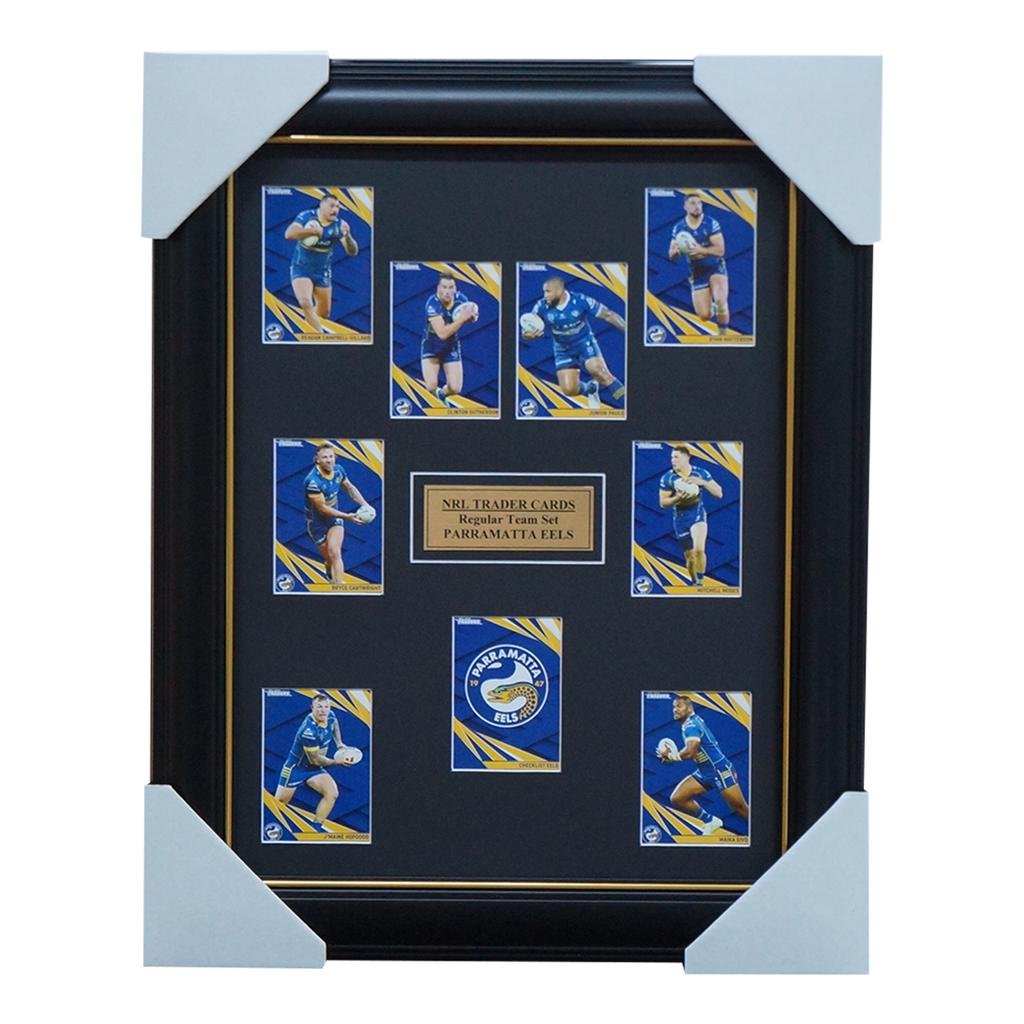 2024 NRL Traders Cards Parramatta Eels Team Set Framed - 5807