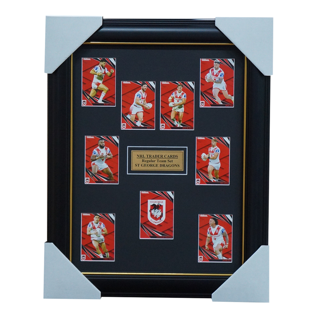 2024 NRL Traders Cards St George Illawarra Team Set Framed - 5804