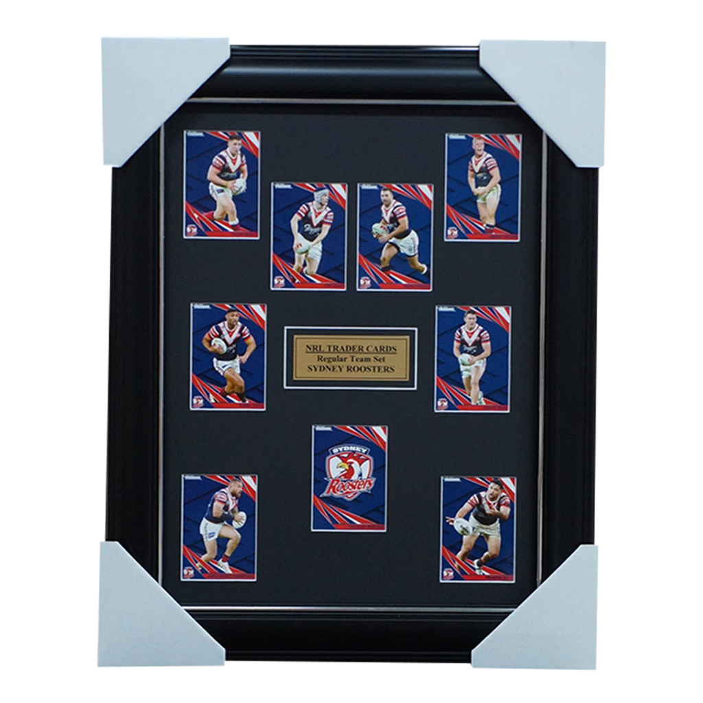 2024 NRL Traders Cards Sydney Roosters Team Set Framed - 5799