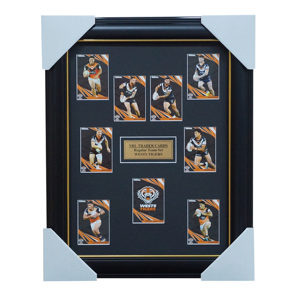 2024 NRL Traders Cards Wests Tigers Team Set Framed - 5800