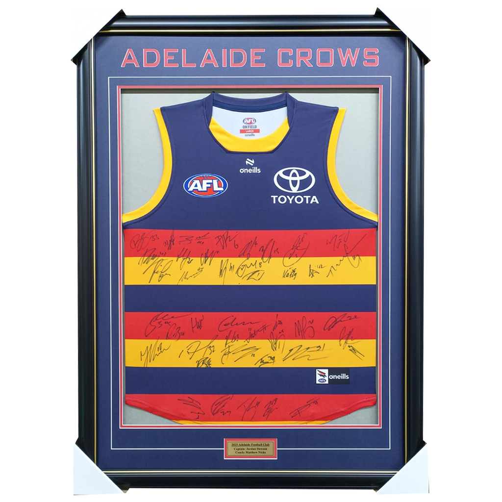 Adelaide Crows Football Club 2025 AFL Official Team Signed Guernsey - 7023