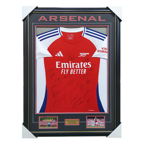 Arsenal Signed 2024/25 Team Signed Jersey Framed - 6050