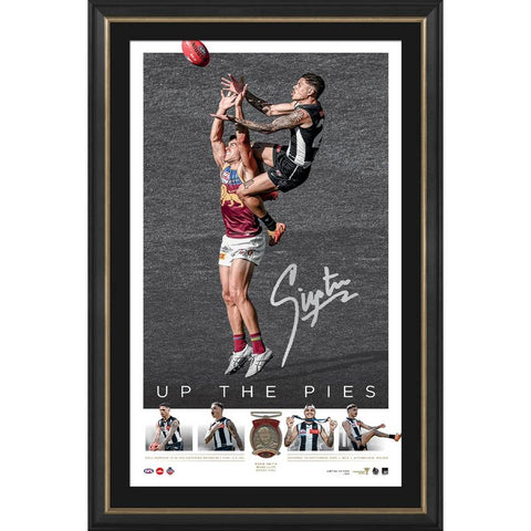 Bobby Hill Signed Collingwood 2023 Official AFL Norm Smith Icon Series Frame - 5713