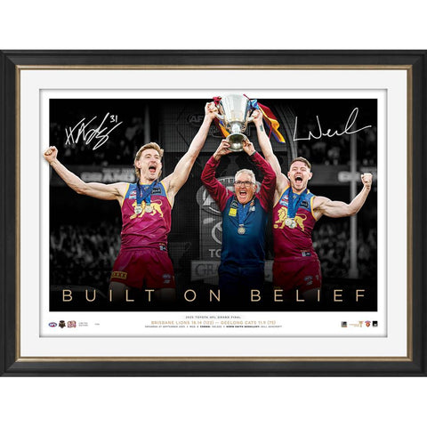 Brisbane Lions Leaders Dual Signed Icon Series Harris Andrews & Lachie Neale - 7282