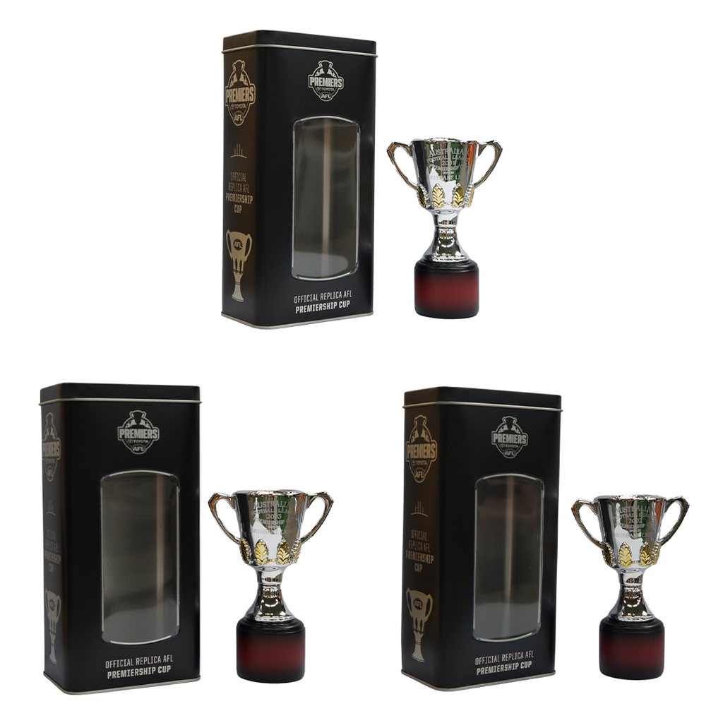 Brisbane Lions 2001, 2002 & 2003 Package Official AFL Replica Premiership Cup - 5747