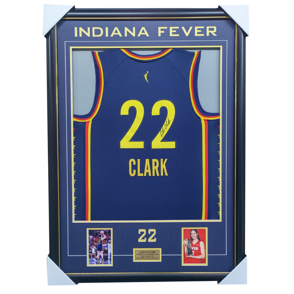 Caitlyn Clark Signed Indiana Fever Signed Jersey Framed - 7126