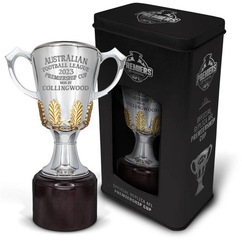 Collingwood Magpies 2023 Official AFL Replica Premiership Cup in Tin - 5664