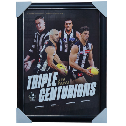 Collingwood 300 Game Official AFL Print Framed - 5989