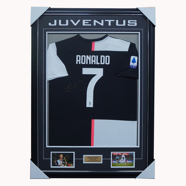Cristiano Ronaldo Signed Juventus Jersey Framed COA 100 Authentic B HT Framing Memorabilia