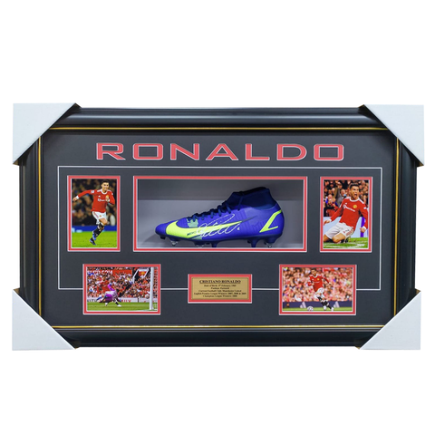Cristiano Ronaldo Signed Manchester United Nike Boot Box Framed - 5152
