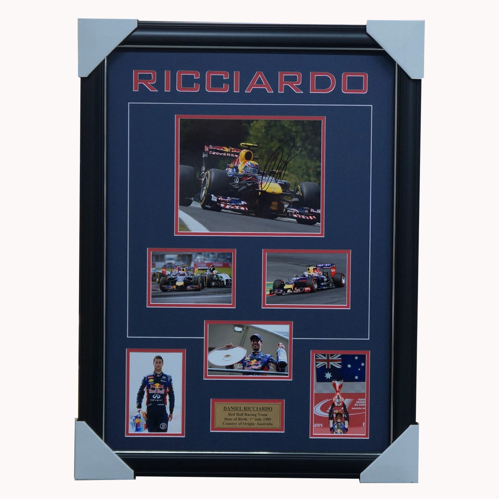 Daniel Ricciardo Red Bull Signed Photo Collage Framed - 1885
