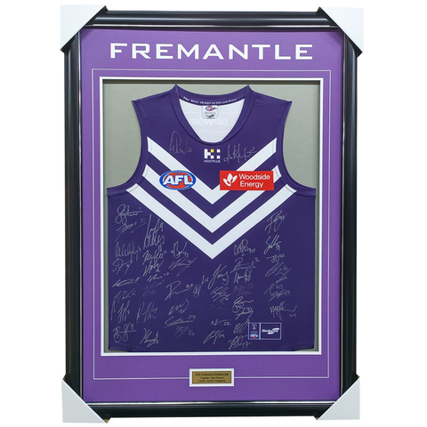 Fremantle Dockers Football Club 2025 AFL Official Team Signed Guernsey - 7020