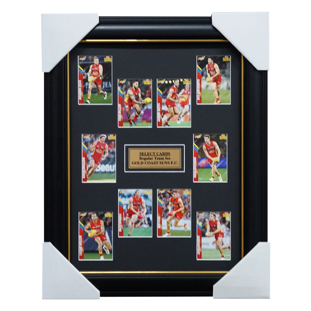 Gold Coast Suns 2024 Select Card Team Set Framed Miller Swallow Rowell - 5789