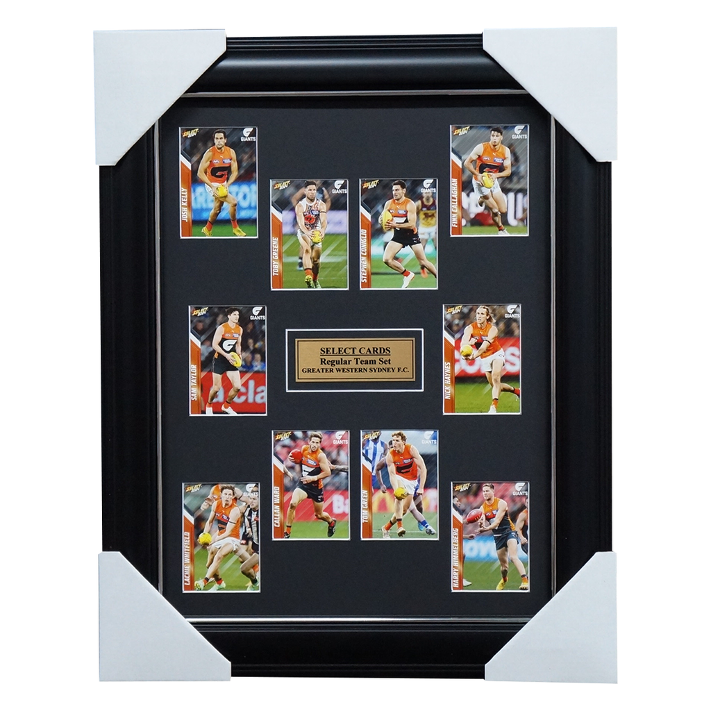 Greater Western Sydney 2024 Select Card Team Set Framed Coniglio Greene Kelly - 5788