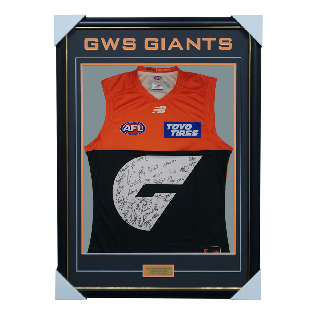GWS Giants Football Club 2025 AFL Official Team Signed Guernsey - 7021