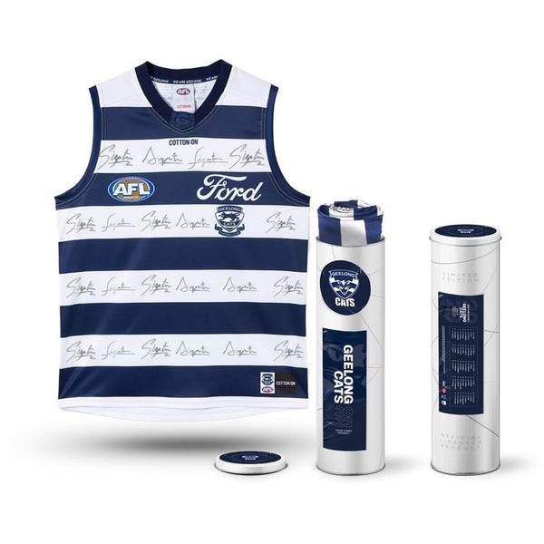 Geelong Cats Football Club 2023 AFL Official Team Signed Guernsey 54