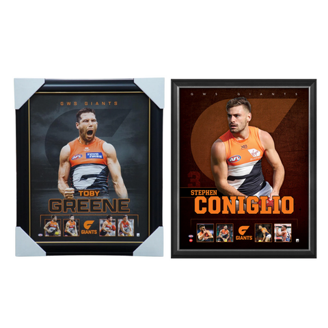 Greater Western Sydney Package Official Licensed AFL Prints Framed Greene, Coniglio - 7140