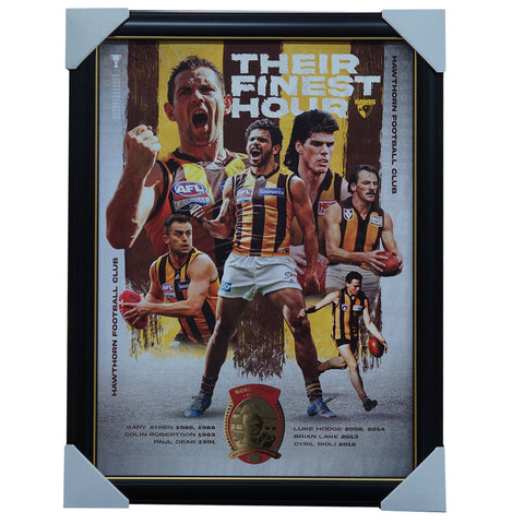 Hawthorn Their Highest Honors Norm Smith Official AFL Print Framed - 5994