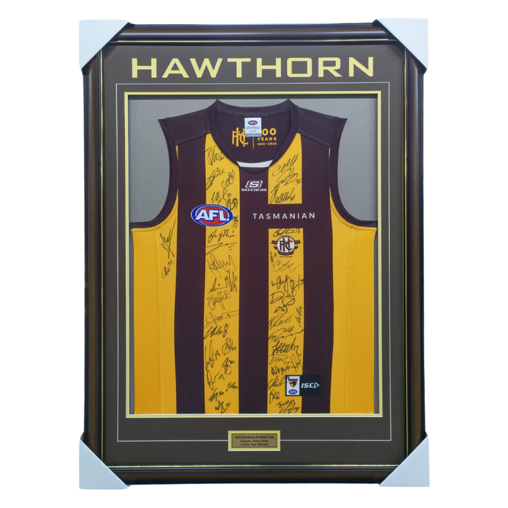 Hawthorn Football Club 2025 AFL Official Team Signed Guernsey - 7033