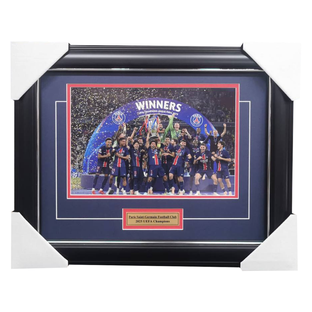 Paris Saint-Germain UEFA 2025 European Cup Champions Photo Framed - 7170