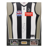Jamie Elliott Collingwood 2023 AFL Premiers Signed Official Jumper Framed - 6084