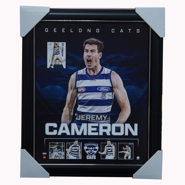 Jeremy Cameron Geelong F.C. Official Licensed AFL Print Framed + Signe