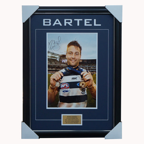 Jimmy Bartel Geelong Signed Photo Framed Premiers Norm Smith - 5657