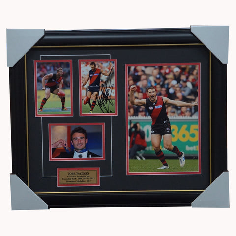 Jobe Watson Essendon Signed Photo Collage Framed - 7305
