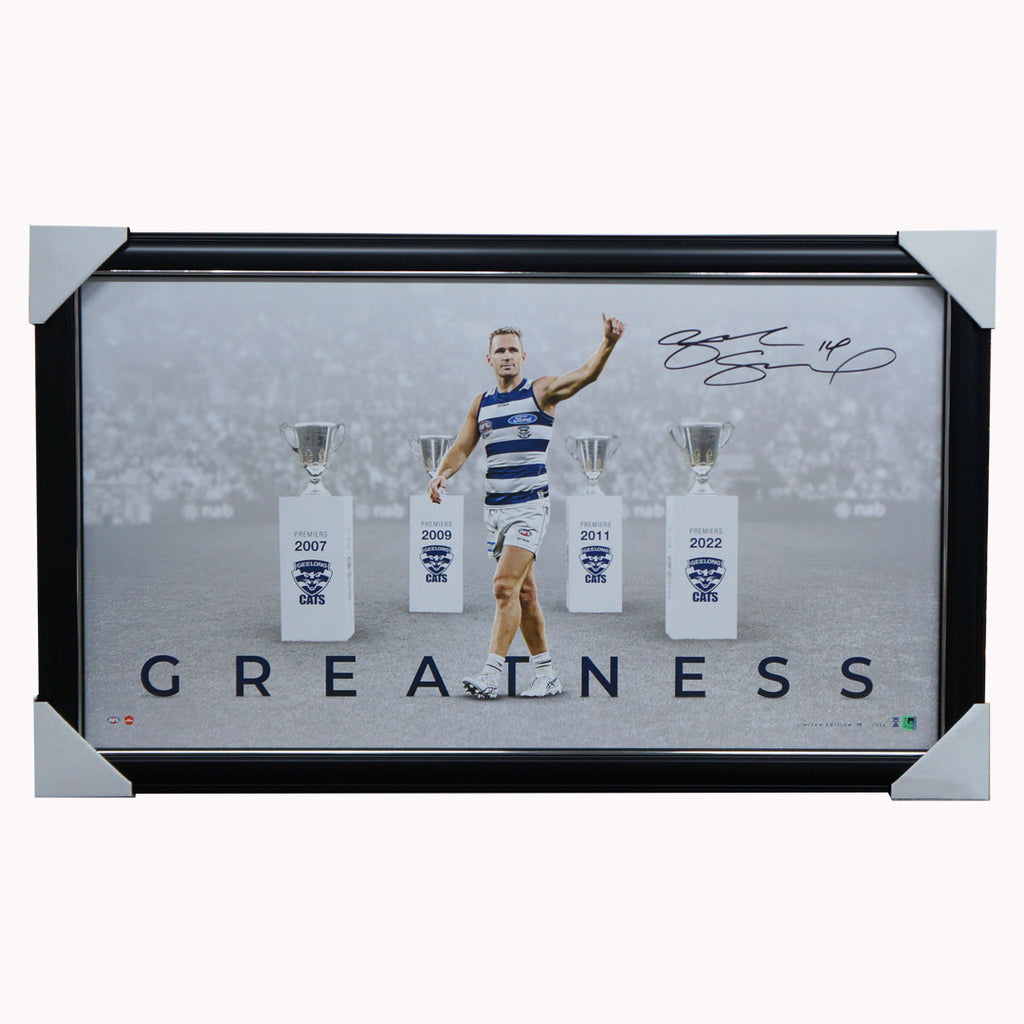 Joel Selwood Geelong Retirement Official AFL Premiers Greatness Print Framed - 5699