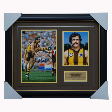 Leigh Matthews Hawthorn Signed Photo Collage Framed - 5817
