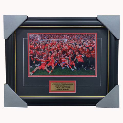 Liverpool 2024/25 EPL Champions Photo Framed With Plaque - 7169