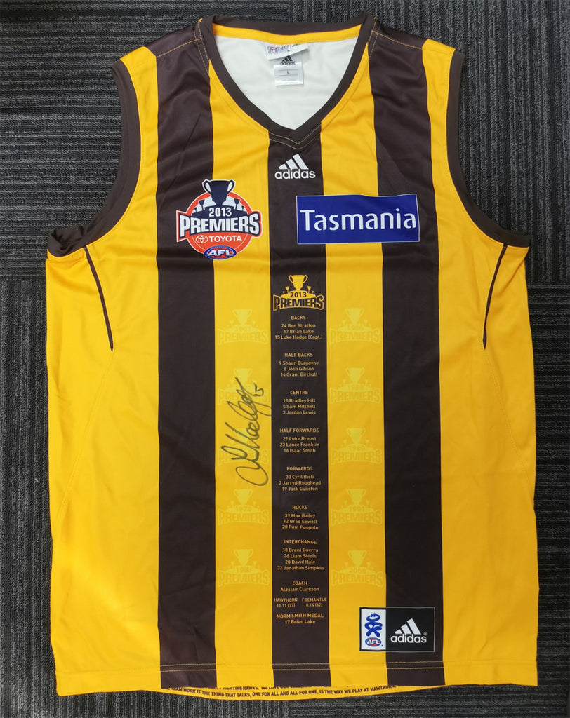 Luke Hodge Signed AFL Hawthorn 2013 Premiers Limited Edition Jumper - 7184