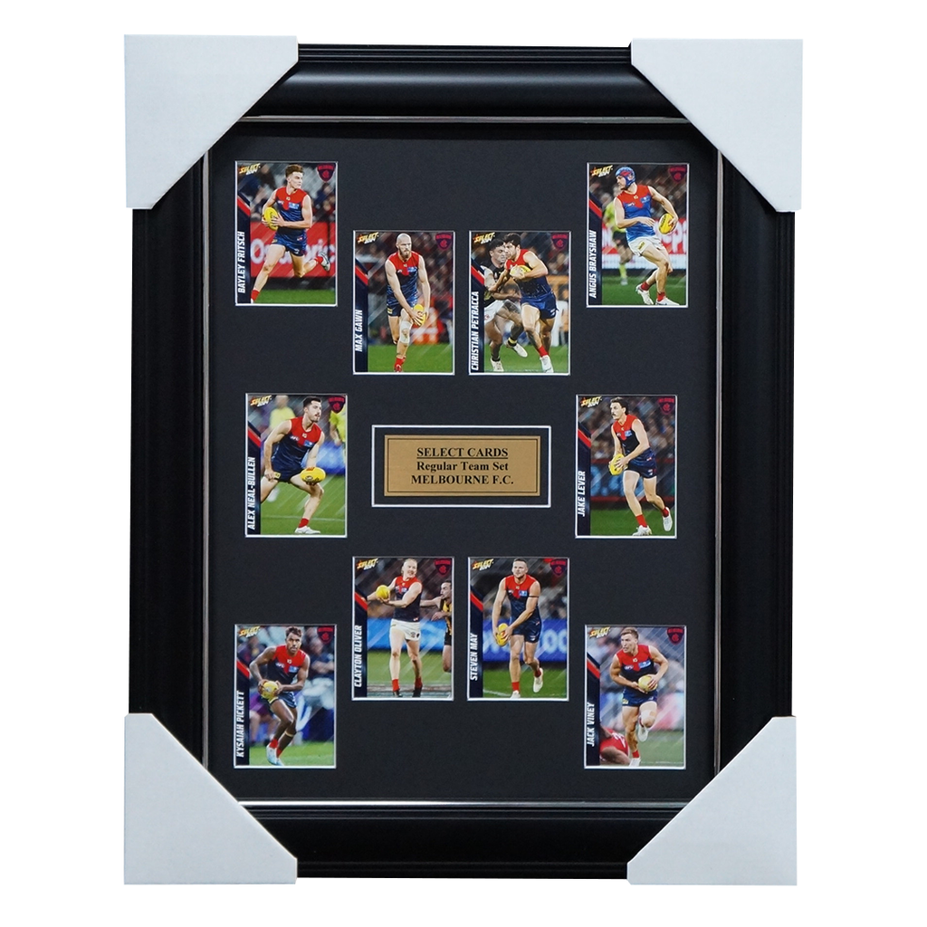 Melbourne Demons 2024 Select Card Team Set Framed Gawn Petracca Oliver - 5785
