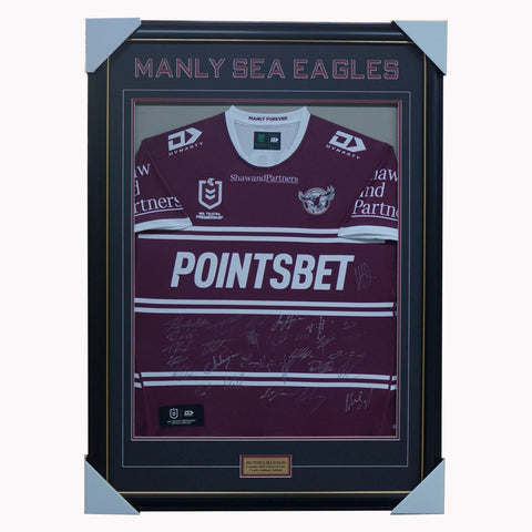 Manly Warringah Sea Eagles Football Club 2023 NRL Official Team Signed Guernsey - 5432