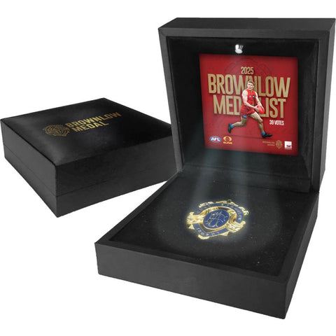 Matt Rowell Gold Coast Suns 2025 Official AFL Brownlow in Black LED Box - 7253