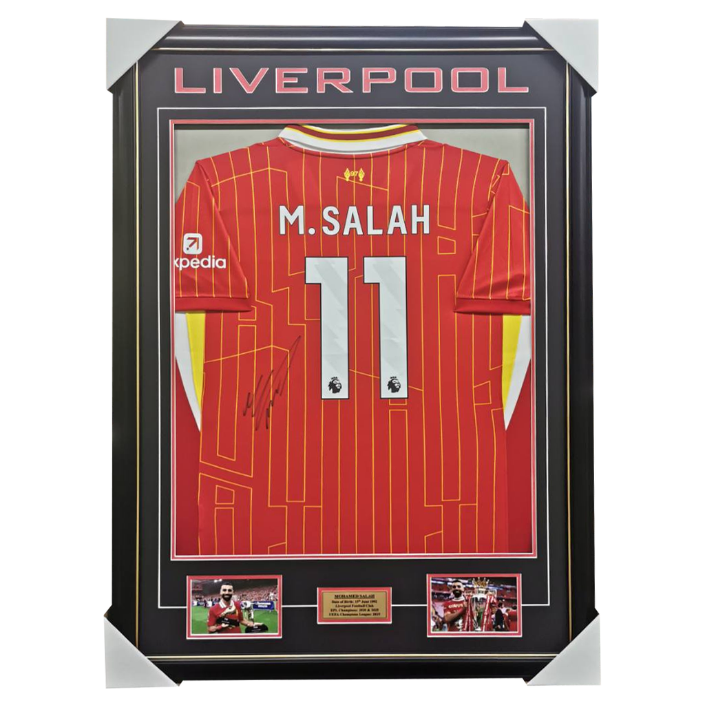 Mo Salah Liverpool Jersey Framed EPL 100% Authentic - 3466