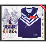 Nat Fyfe Signed Fremantle Dockers Official AFL Retirement Guernsey Framed - 7212