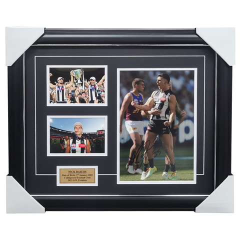 Nick Daicos Collingwood Signed Photo Collage Framed - 7168