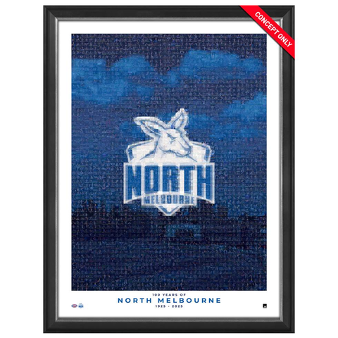 North Melbourne 100 Years Mosaic Sportsprint Framed - 7177