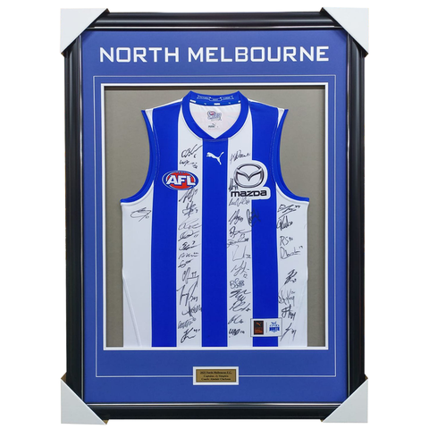 North Melbourne Kangaroos Football Club 2025 AFL Official Team Signed Guernsey - 7025