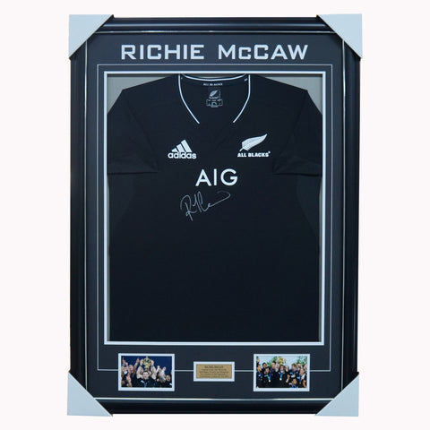 Richie Mccaw All Blacks Signed Jersey Framed World Cup Champions - 5760