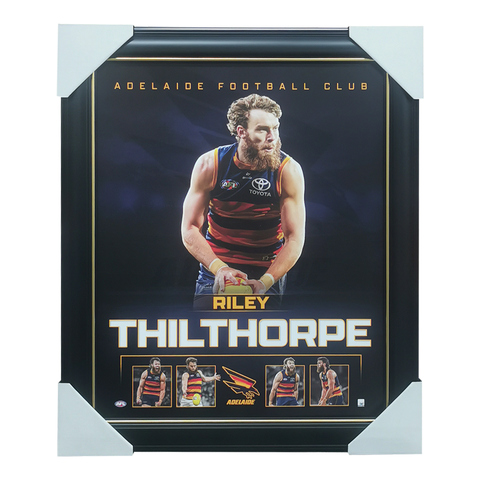Riley Thilthorpe Adelaide Crows Official Licensed AFL Print Framed - 7237
