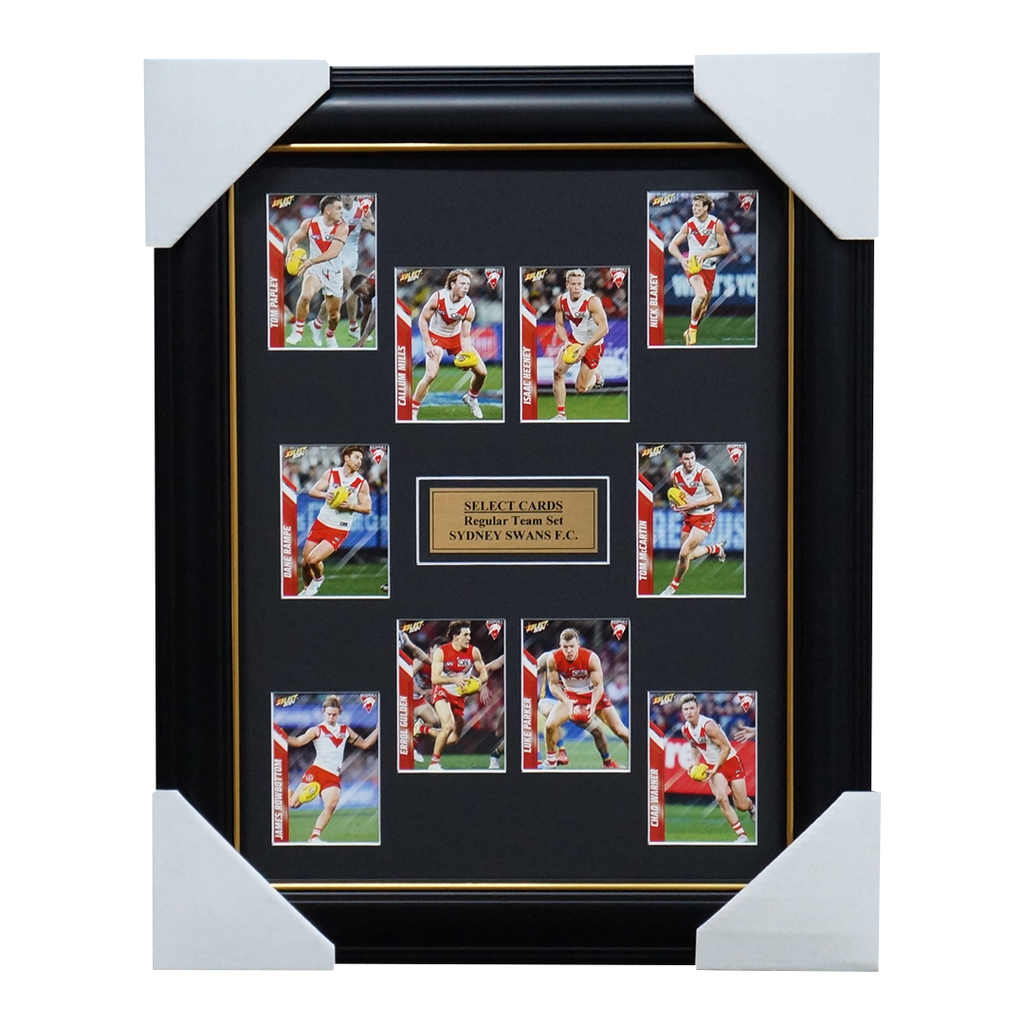 Sydney Swans 2024 Select Card Team Set Framed Heeney Papley Rampe - 5780