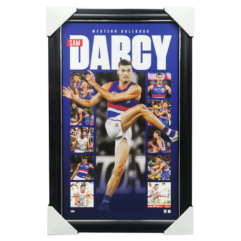 Sam Darcy Western Bulldogs Official AFL Player Montage Framed - 7194