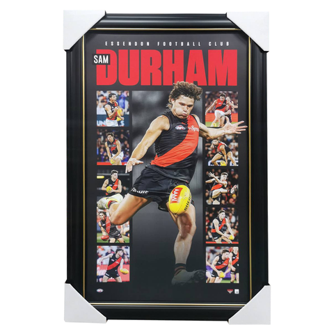 Sam Durham Essendon Official AFL Player Montage Framed - 7196