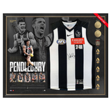 Scott Pendlebury Deluxe Signed 400 Games Collingwood Official AFL Guernsey Framed - 5971