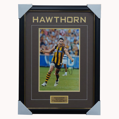 Shane Crawford Hawthorn Signed Photo Framed 2008 Premiers - 5187